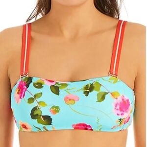 Nanette Lepore Silk Blossoms Bikini Top